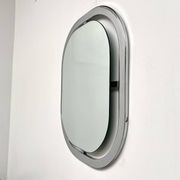 Bauhaus mirror in chrome-plated steel