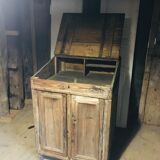 1900s school master school desk pine