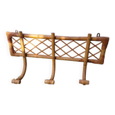 Rattan wall coat rack
