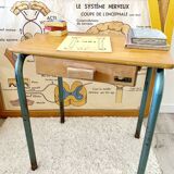 Chair of schoolboy and his desk bu Jacques Hitier