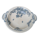 Shallow round plate Boch Frères model Regent with arabesque and foliage decoration.