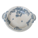 Shallow round plate Boch Frères model Regent with arabesque and foliage decoration.