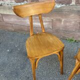 Pair of chairs bistrot banana model 1950s