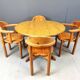 Rainer Daumiller pine wood dining set for Hirtshals Savvaerk - set of 4