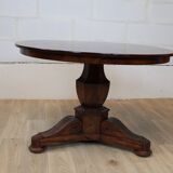 Round Empire style table in Mahogany France