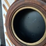 Black round wall shelf