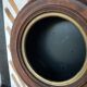 Black round wall shelf