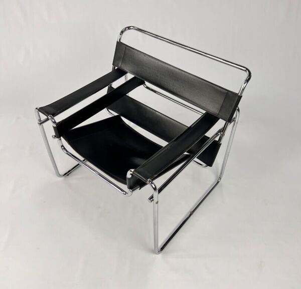 Chaise Wassily B3 par Marcel Breuer, année 1980