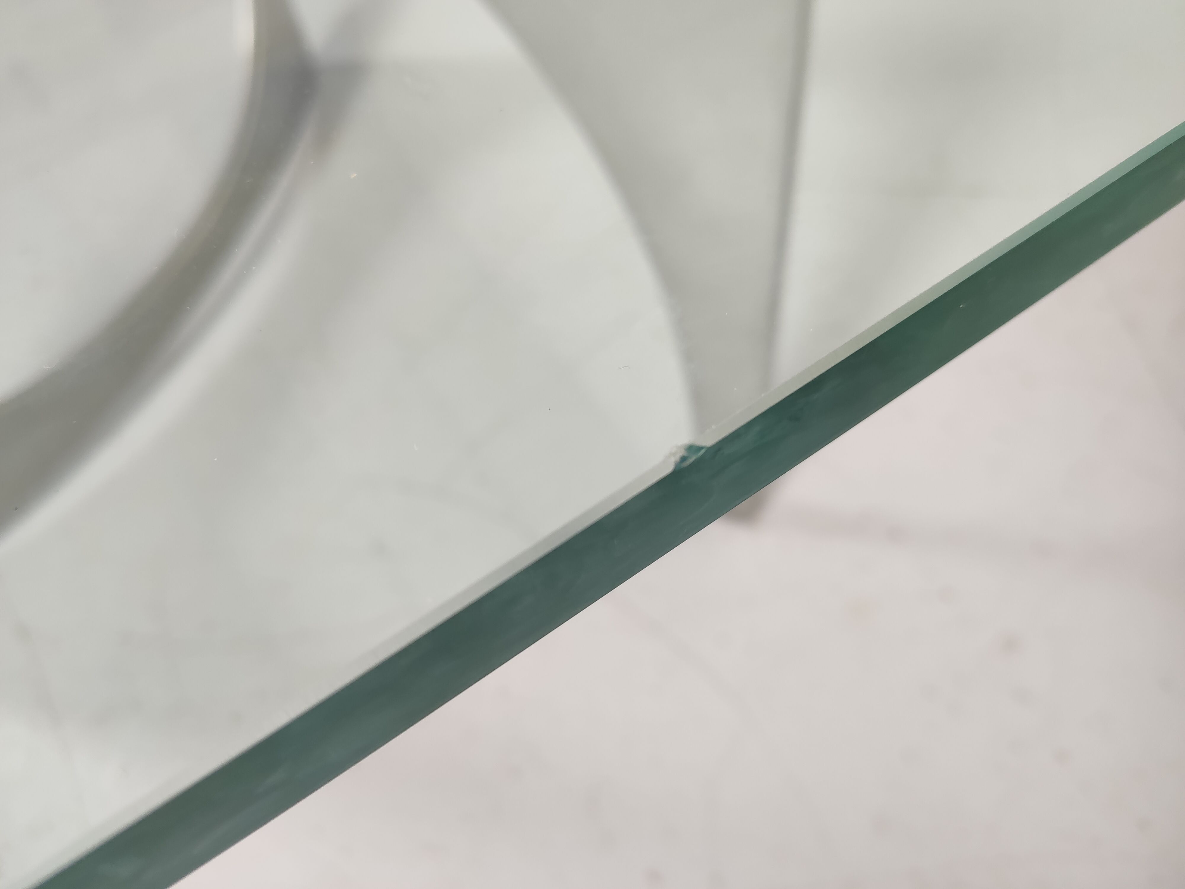 Alu and glass coffee table by KNUT HESTERBERG 1970s