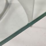 Alu and glass coffee table by KNUT HESTERBERG 1970s