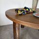 Round table 1950s constructivist walnut