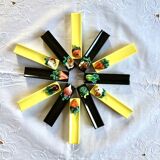 Box of 12 ceramic knife holders slip 50s