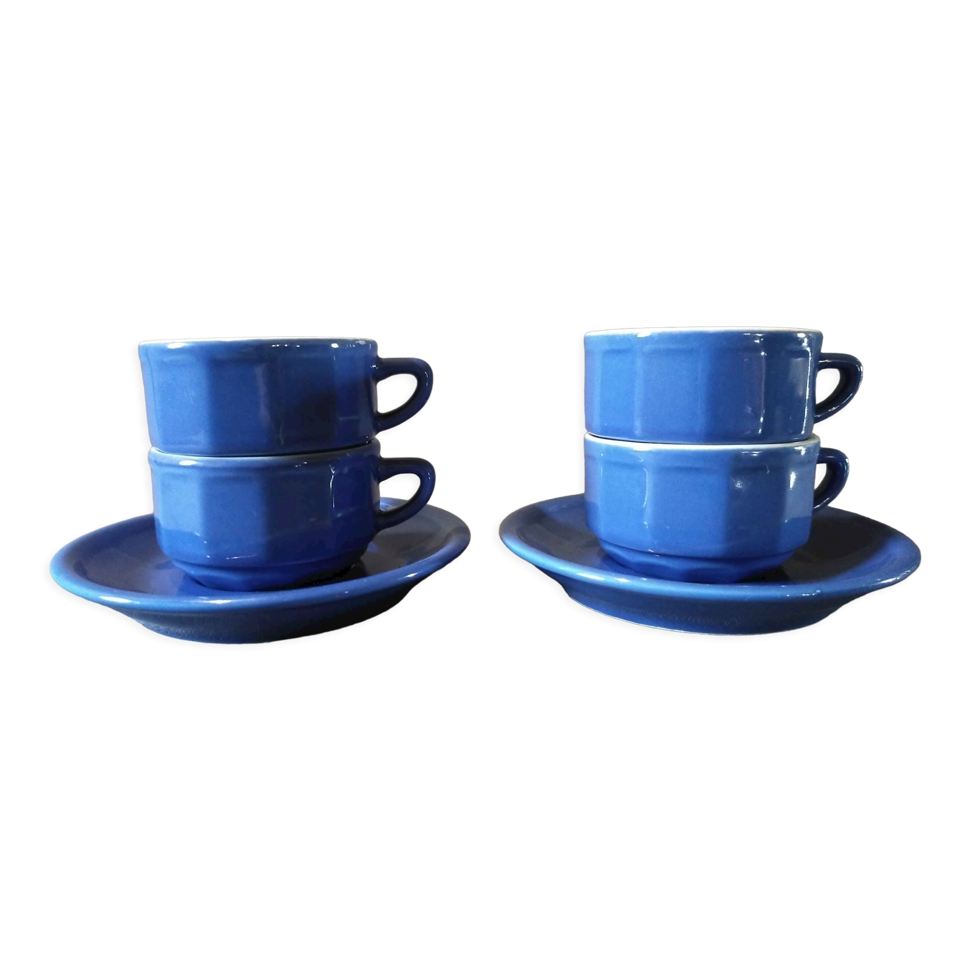 Blue Apilco Cups
