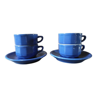 Blue Apilco Cups