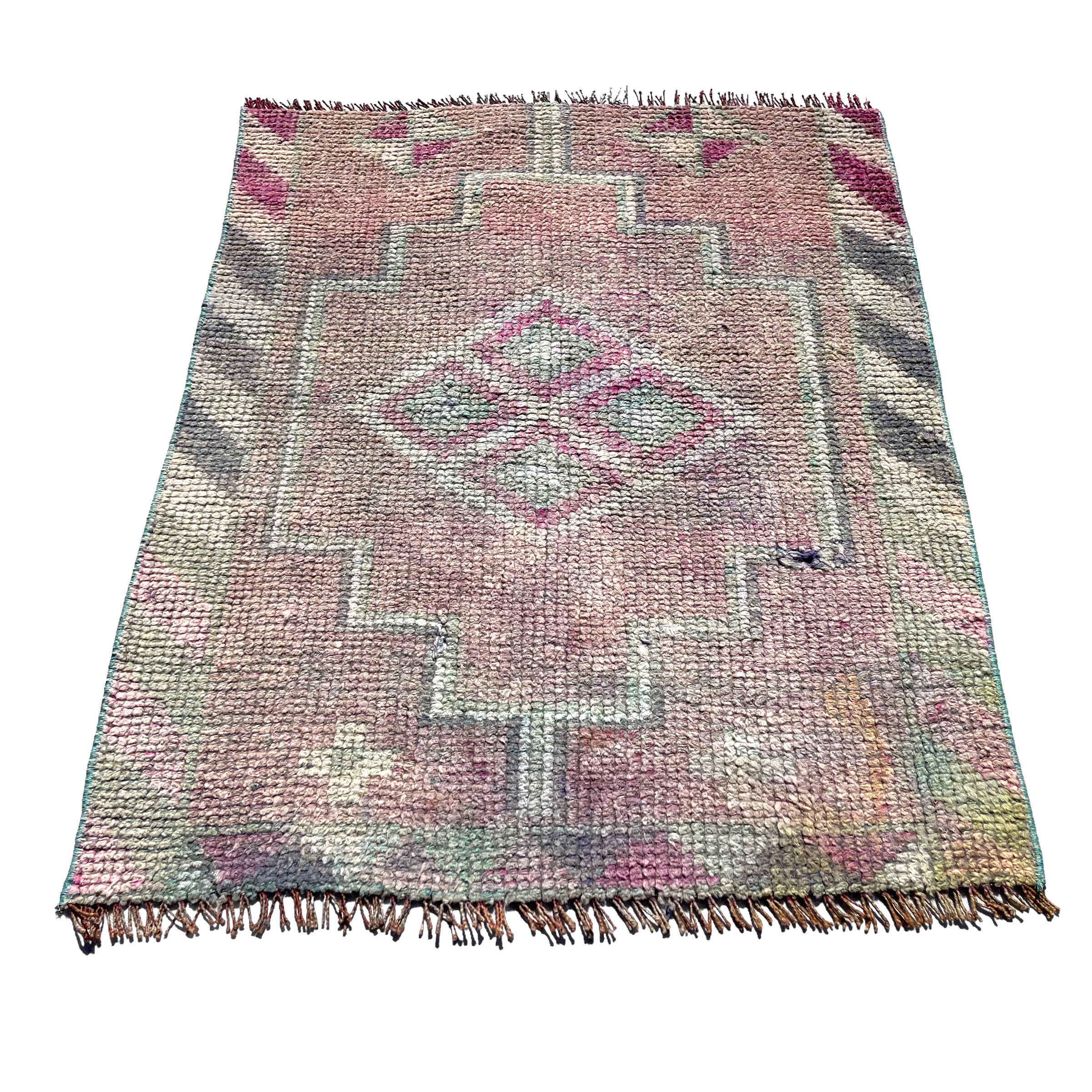 Traditional Vintage Kurdish Herki Rug , 100 X 82 Cm