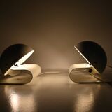 Paire de Lampes Bugia blanches de Giuseppe Cormio pour IGuzzini, 1970s