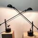 Paire de lampe articulées de bureau année 80