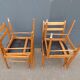 Set of 4 scandinavian chairs