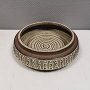 Large dish from Danish Michael Andersen 1970-80s. Stamped (The three fish)