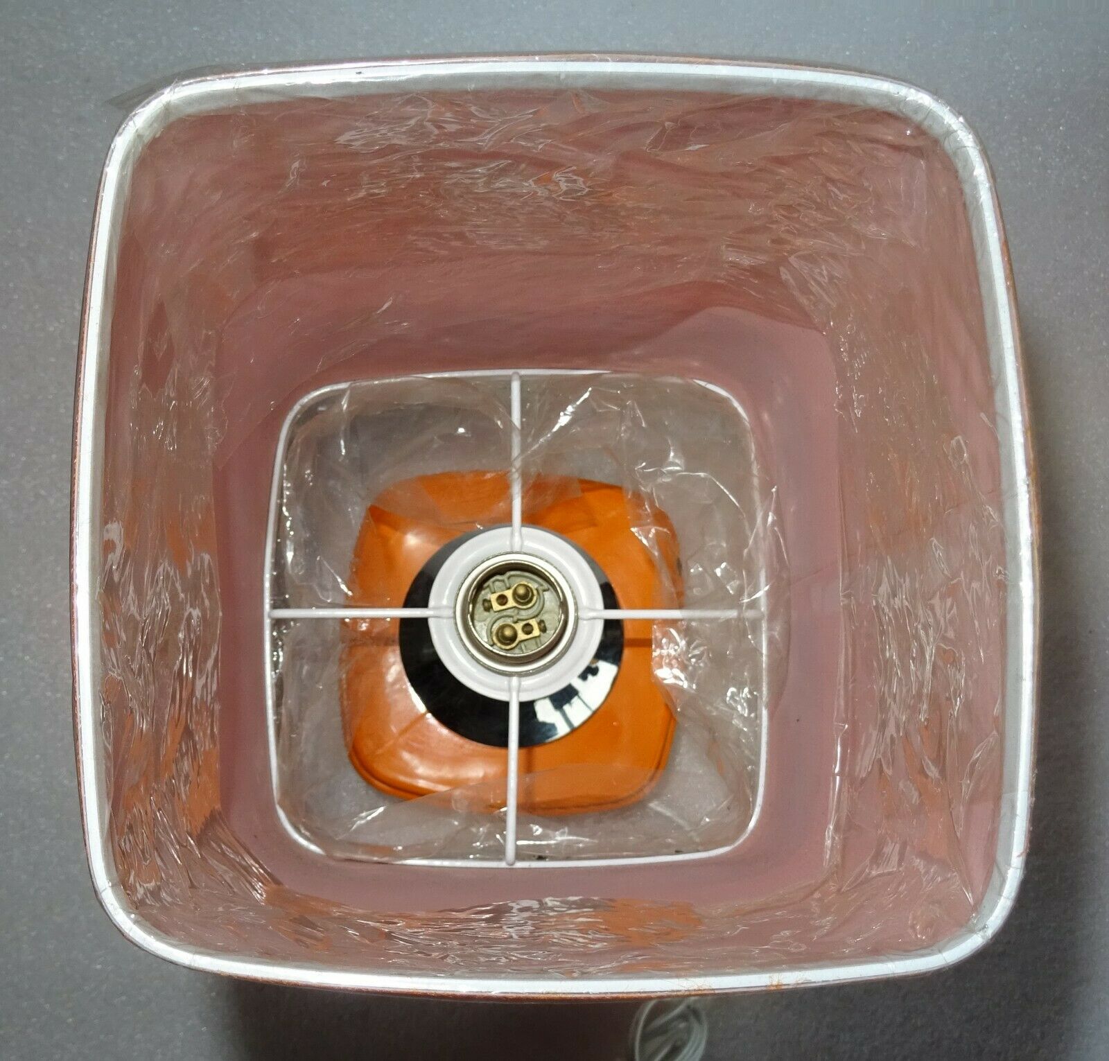 Vintage lamp 1970 orange
