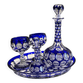 Service à apéritif -Cristal de Bohème - Comme neuf