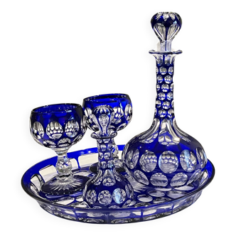 Aperitif service - Bohemian crystal - Like new