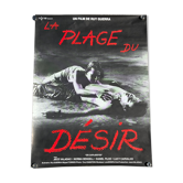Affiche ancienne film la plage du désir cinéma vintage