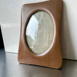 Cadre en bois dimensions 20 cm x 14,5 cm Verre convexe