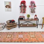 3x10 contemporary oushak runner rug, 86x302cm