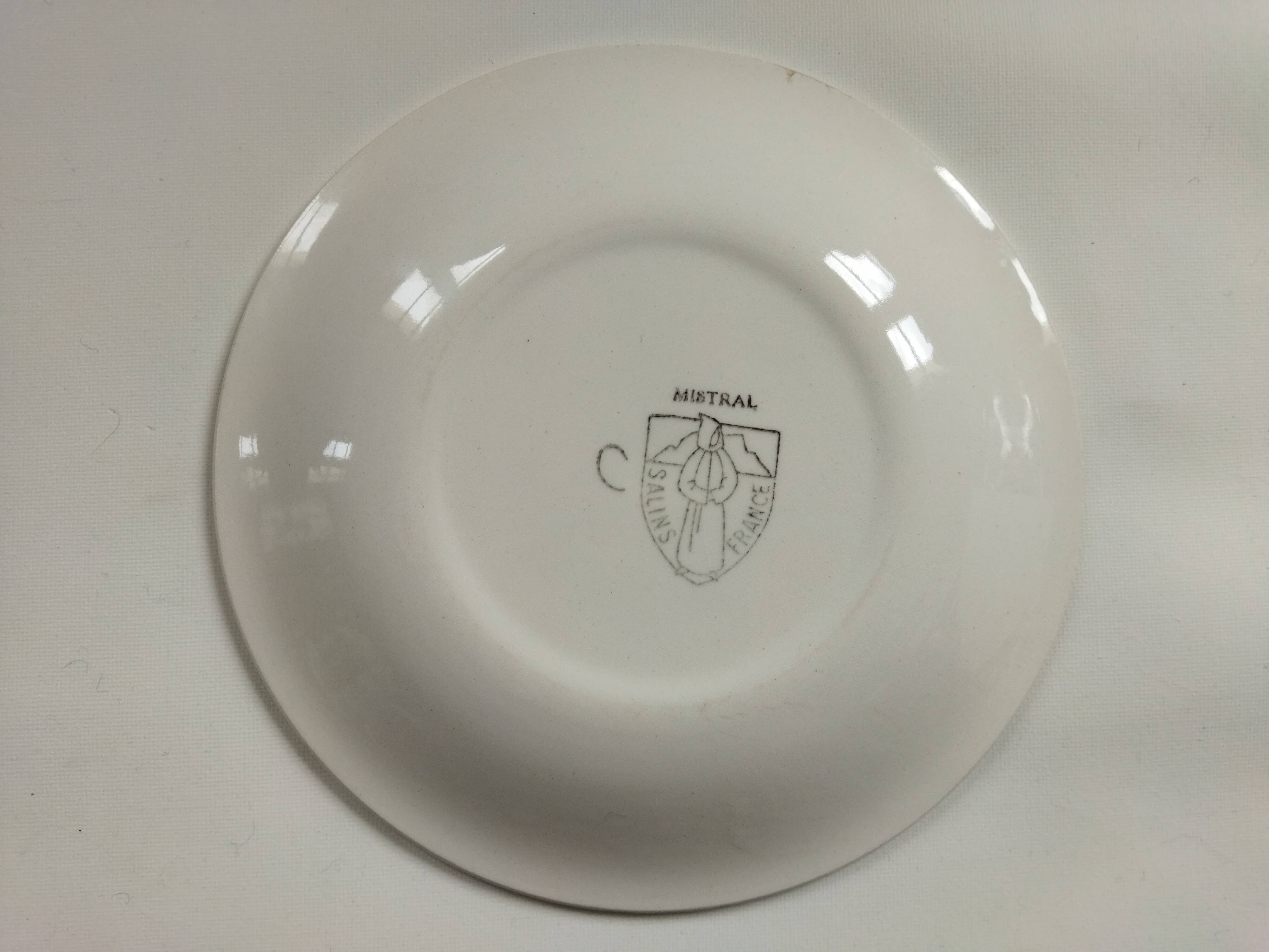 5 dessert plates Salins Mistral