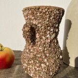 Vintage 70s shell vase