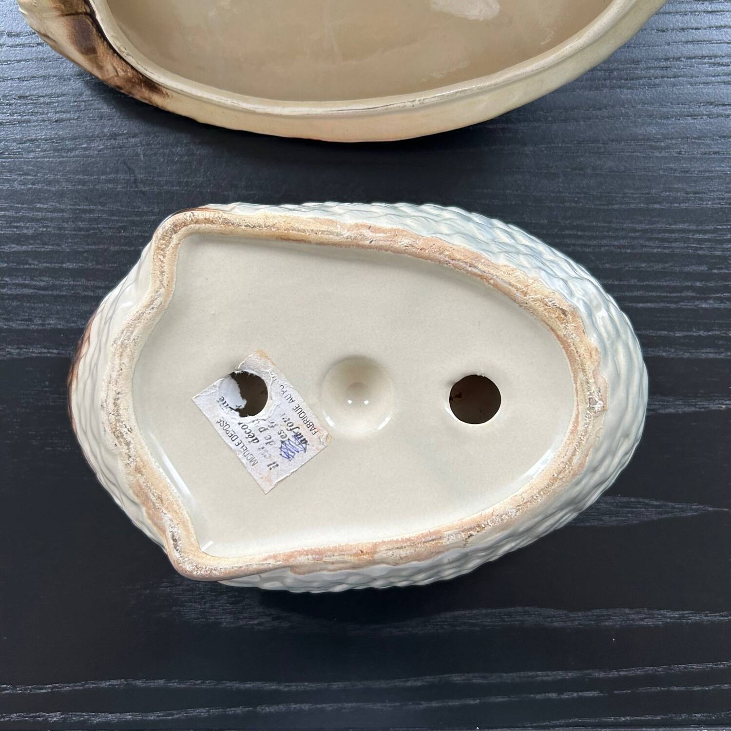 Green and pink duck terrine