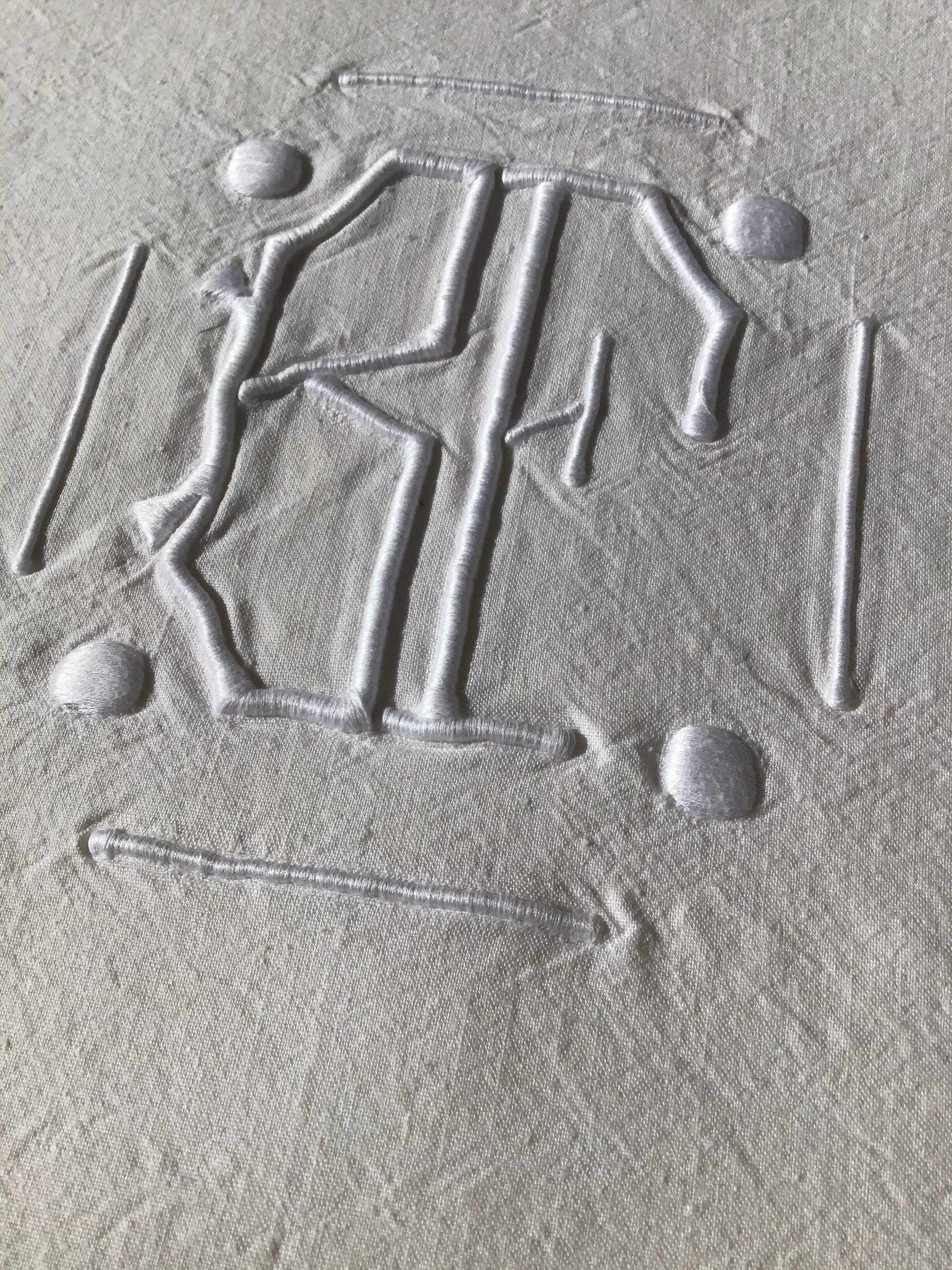 Drap BF embroidery bumblebee relief lozenges