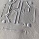 Drap BF embroidery bumblebee relief lozenges