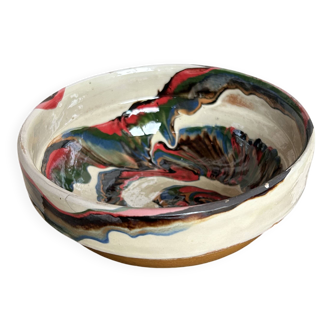 Painted terracotta bowl
