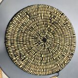 Berber ethnic basket casa black wool