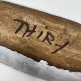 Ceramic ramekin dish vallauris Albert Thiry decor with thistle