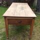 Farm table in cherry tree of the country of Redon with spindle feet.