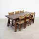 French brutalist dining table inspired by Georges Robert