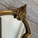Vintage gilded wood Rococo mirror from the 1970s.