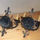 Pair of wrought iron sconces
