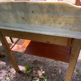 1900s wooden and marble dressing table