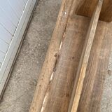 Pair of solid oak wood farmhouse benches 250cm rustic 1900