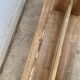 Pair of solid oak wood farmhouse benches 250cm rustic 1900