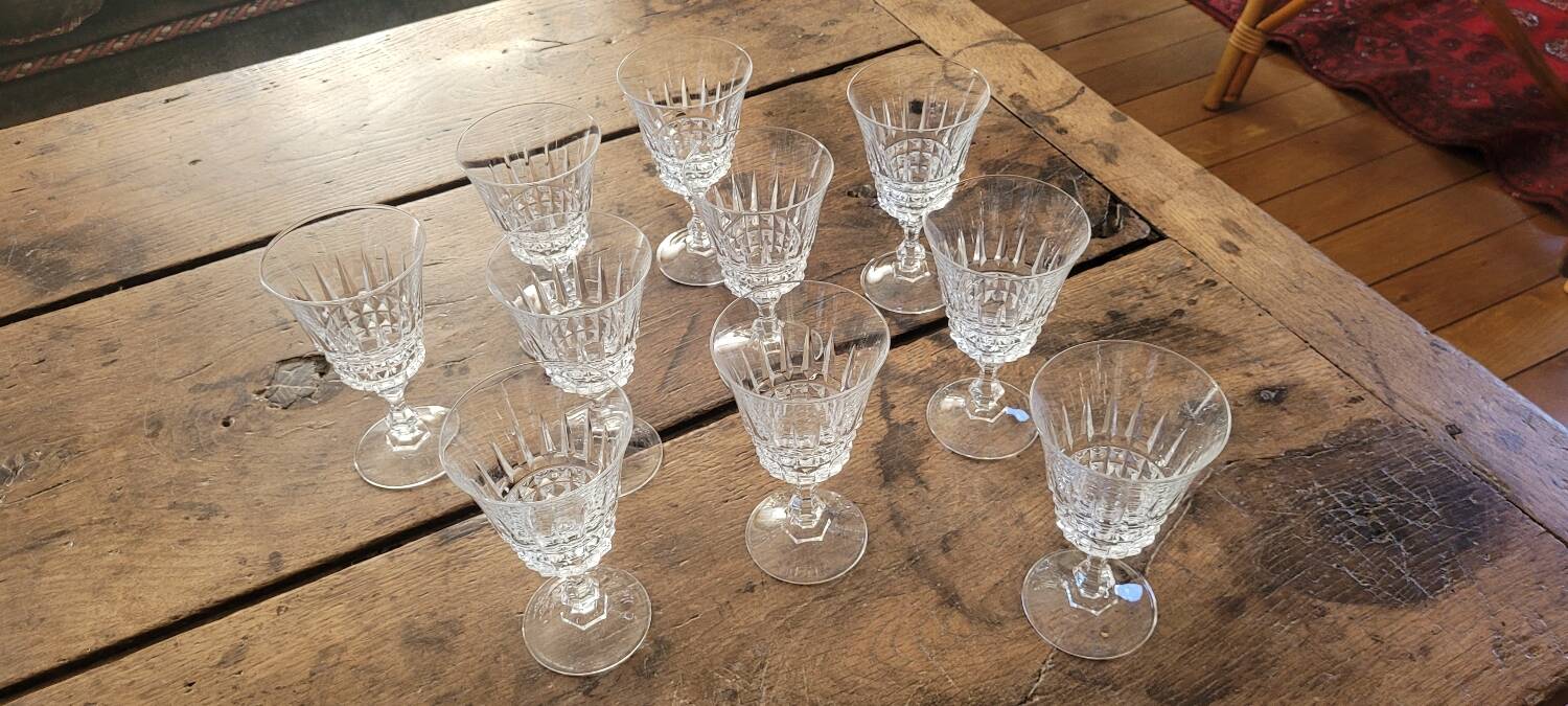 50s crystal glasses