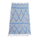 Recycled cotton handmade rug - Reversible - Blue