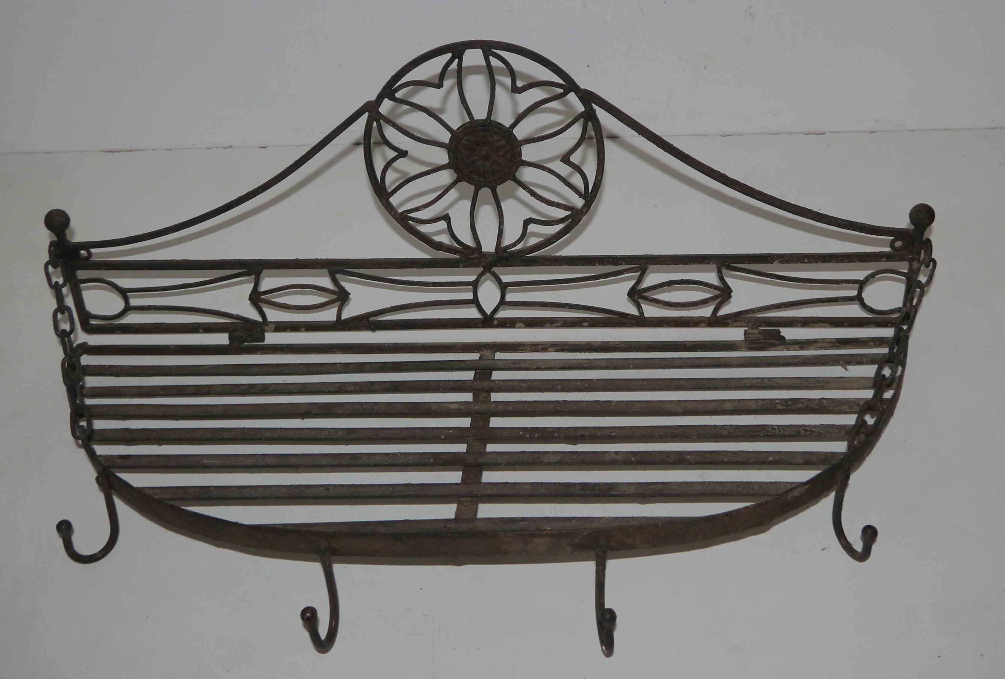 Old metal bakery shelf 30's years