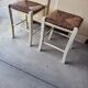 2 tabourets bois anciens