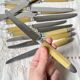 12 couteaux vintage bakélite Inox Pradel