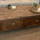 Solid wood coffee table